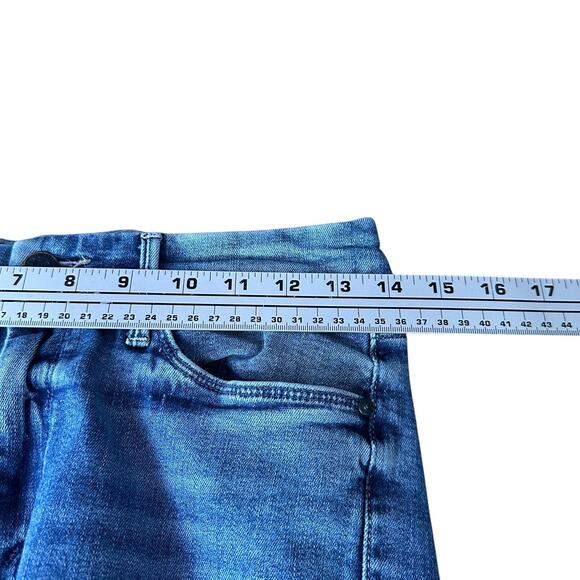 Mother The Looker Ankle Jeans Women’s 27 Blue We The Animals Wash Cotton Pockets - Picture 9 of 11